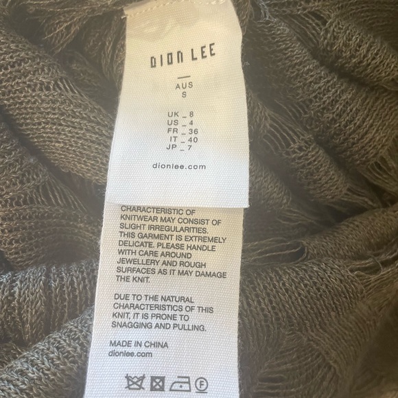 2022 spring Dion Lee NET DISTRESSED MINI Dress - Picture 8 of 12